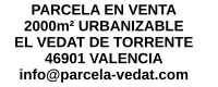 Logo para parcela en venta en El Vedat de Torrente, 46901 Valencia